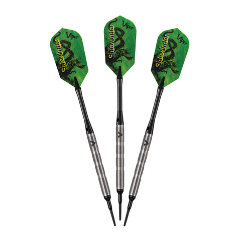 Viper Sidewinder 18g tungsten soft tip darts, ideal for electronic boards; set of three.