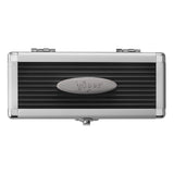 Rectangular black Viper case for Astro Tungsten Soft Tip Darts with green rings, 18g.