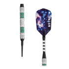 Viper Astro Tungsten Soft Tip Darts, 18g with green rings—great for electronic dart boards.