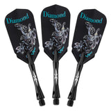Three Viper Diamond Tungsten Soft Tip Dart Sets with black rings arranged side by side.