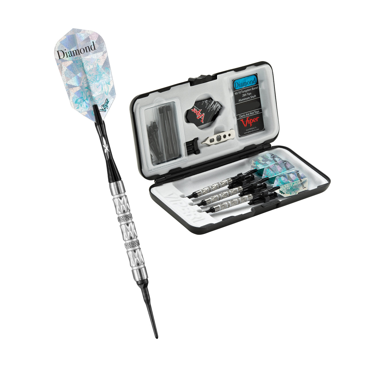 Bullseye Dart Accessory Kit In A Jar For Steel Or Soft Tip Darts