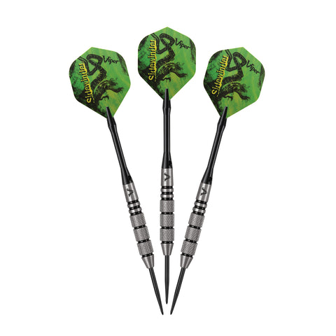 Three Viper Sidewinder Tungsten 21g steel tip darts for sisal dart boards.