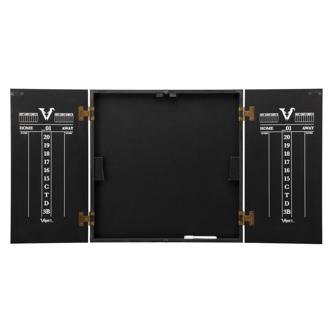 Viper Hideaway Dartboard Cabinet w/ Reversible Traditional & Baseball Dartboard