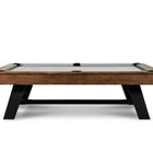 Nixon Billiards Hunter 7' slate pool table, brushed walnut finish, dining top option.