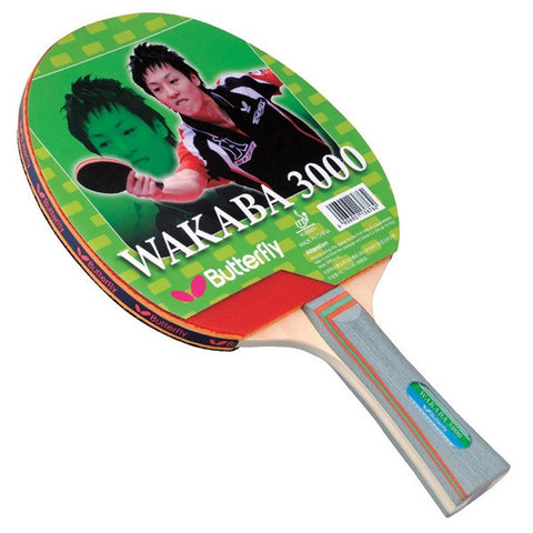 Butterfly Wakaba 3000 table tennis racket for advanced recreational players.