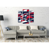 Imperial New England Patriots Modern 3 Piece Wall Art