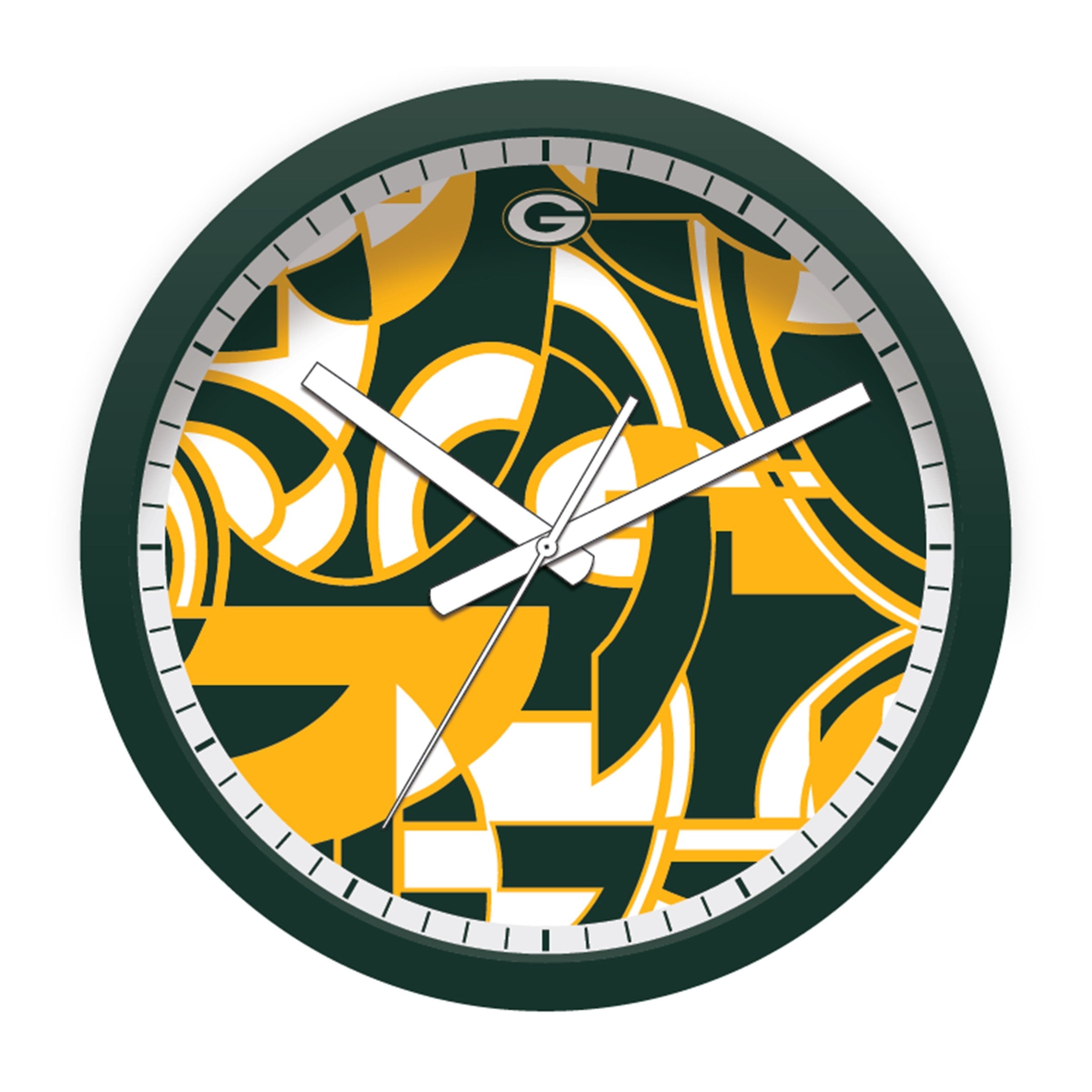 Imperial Green Bay Packers Modern Clock