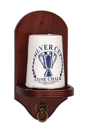 Viper Cone Chalk Holder in mahogany holds your chalk securely with a stylish design.