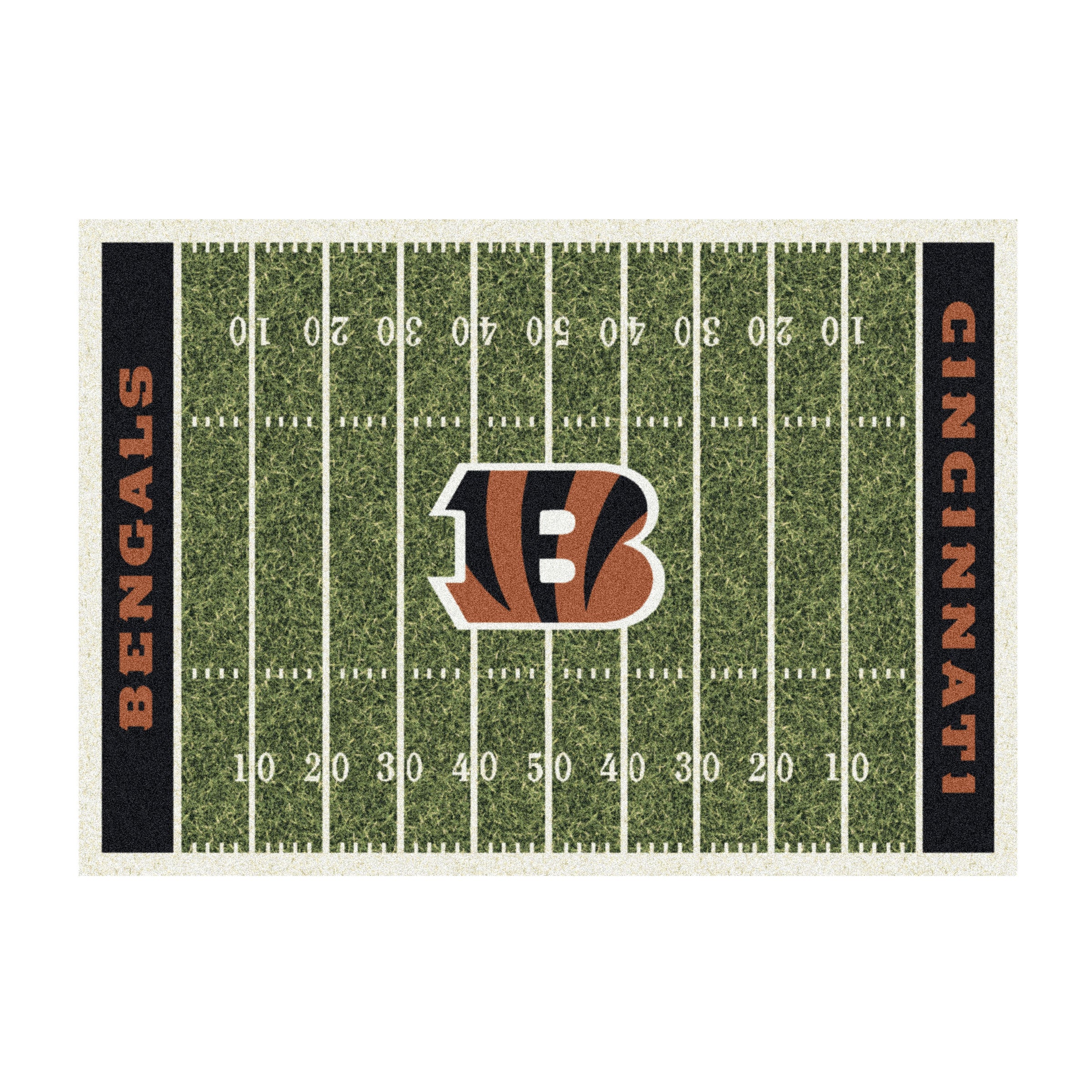 Imperial Cincinnati Bengals 4'x6' Homefield Rug with team logo and name, officially licensed.