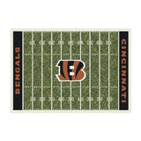 Imperial Cincinnati Bengals 4'x6' Homefield Rug with team logo and name, officially licensed.