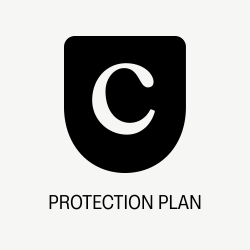 Black shield icon with white C above Clyde Protection Plan, highlighting Clyde product coverage.