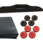 Accessory set for American Heritage Bristol 14' Shuffleboard, incl. cover, pucks, and powder.