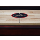 Playcraft Georgetown 14' Shuffleboard Table in Cherry with Playcraft logo in the center.