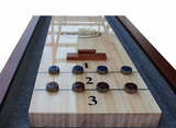 Playcraft Charles River 16'  Pro-Style Shuffleboard Table in Chestnut