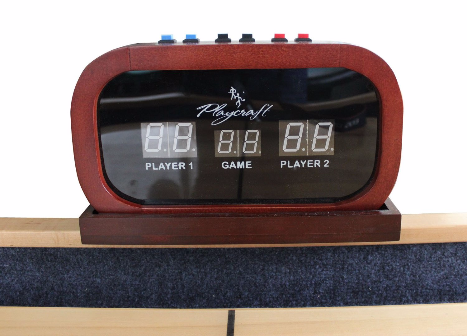 Playcraft 11" Hard Wood Elec. Shuffleboard Scorers in Black, Cherry, Espresso and Honey