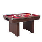 Carmelli Renegade II 54'' Bumper Pool Table - Walnut Finish with Red Felt