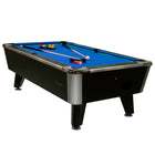 Great American Legacy Home pool table with blue felt, balls, rack, cues, and sturdy plywood.