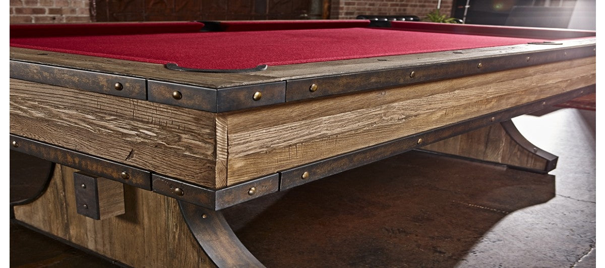 Brunswick Billiards Edinburgh 8' Slate Pool Table in Weathered Oak