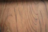Detail of walnut grain on Nixon KAI 7' Slate Pool Table by Nixon Billiards with dining top option.