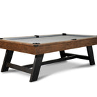 Nixon Hunter 7' Slate Pool Table in Brushed Walnut by Nixon Billiards, with dining top option.