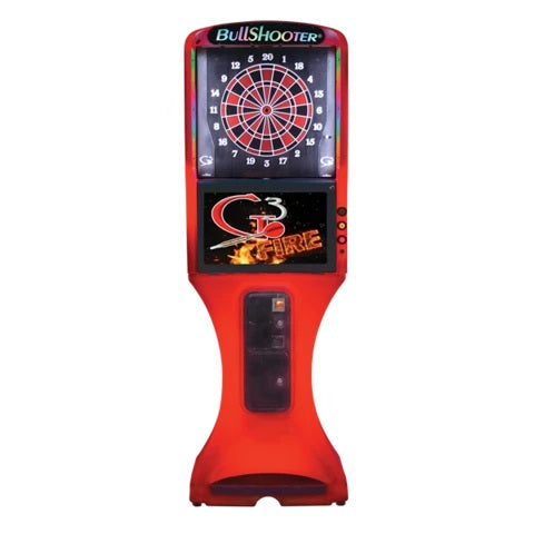 Arachnid Galaxy 3 Fire Dartboard Coin Operated in Red