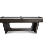 Nixon KAI 7' Slate Pool Table in Waxed Brown by Nixon Billiards, side view on white background.