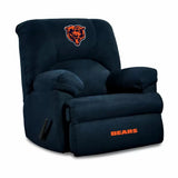 Acme Imperial Chicago Bears GM Recliner with logo headrest and BEARS on the footrest.