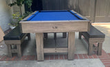 Hathaway Logan 7-ft 3 in 1 Pool Table with Benches