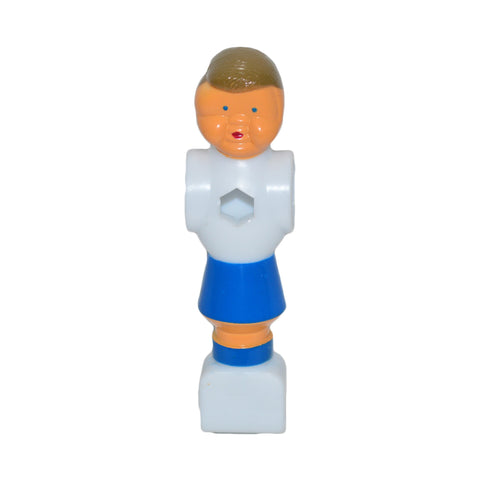 Imperial Plastic Blue Foosball Player, pack of 11 by Imperial, blue skirt, white body.