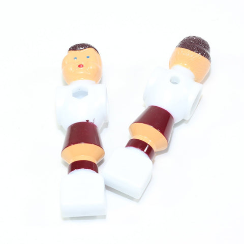 Imperial Plastic Red Foosball Player Pack of 11, replacement parts shown on white background.