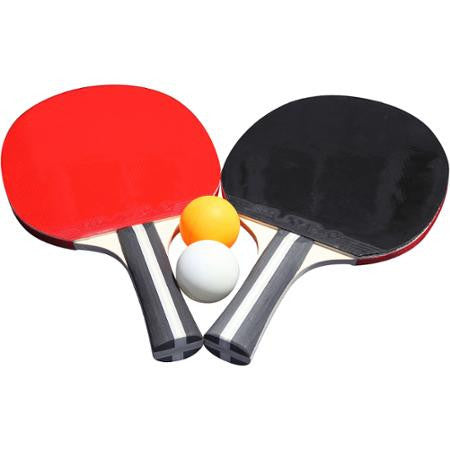Carmelli™ Single-Star Racket & Ball Set, a classic ping pong kit, shown on white background.