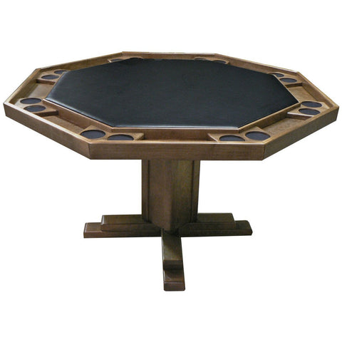 Kestell 8-Player Pedestal-Base Poker Table