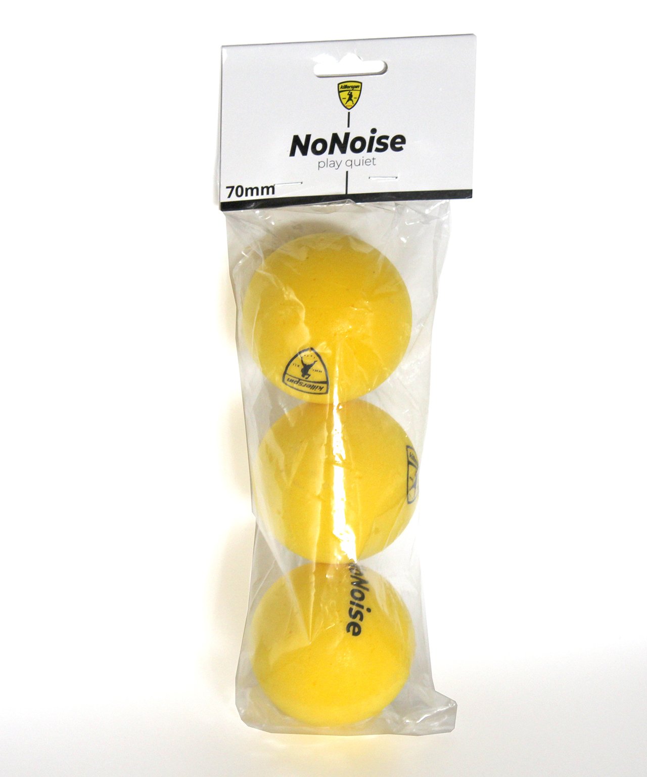 Killerspin NoNoise Ping Pong Balls – Pack of 3 balls
