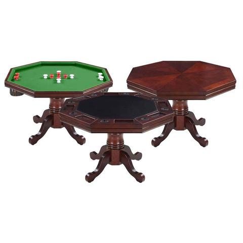 Hathaway Kingston 3-in-1 Poker Table in Walnut