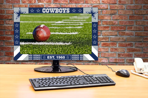 Acme Imperial Dallas Cowboys Big Game Monitor Frame displays NFL graphics and a football scene.