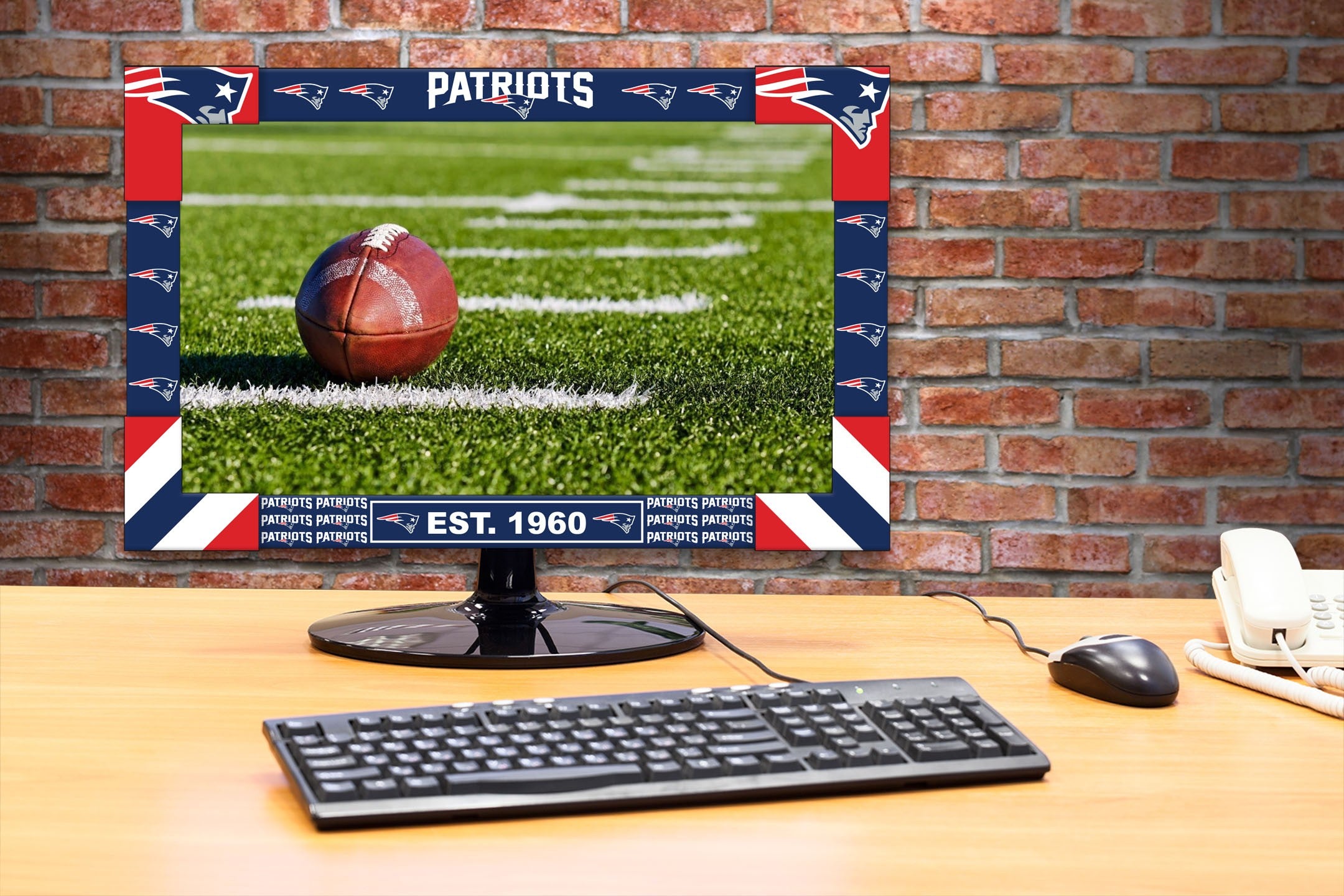 Imperial New England Patriots Big Game Monitor Frame