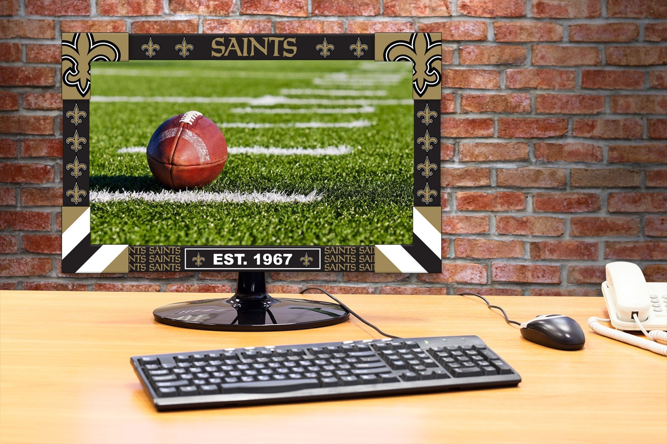 Imperial New Orleans Saints Big Game Monitor Frame