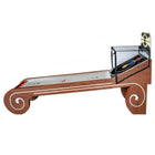 Close-up of Hathaway Boardwalk 8-ft arcade game table with LED scoring.