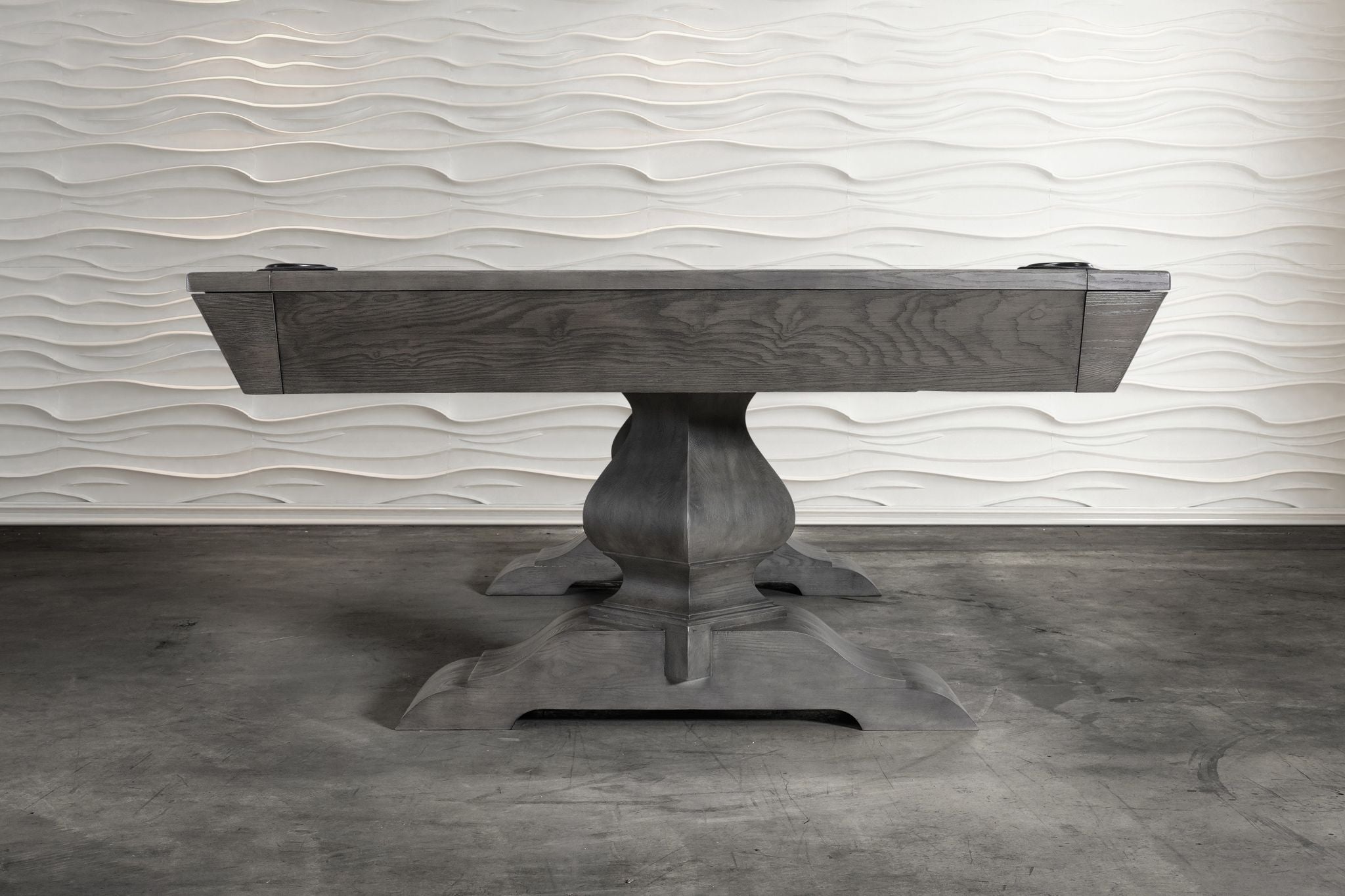 Nixon Birdy 8' Slate Pool Table in Grayson Grey by Nixon Billiards, dining top option shown.