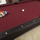 Playcraft Brazos River 8' Slate Pool Table w/ Leather Drop Pockets in Weathered Black