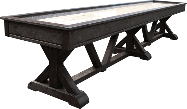 Playcraft Brazos River 14' Pro-Style Shuffleboard Table in Weathered Black