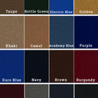 Twenty color swatches named, perfect for Playcraft Yukon River Slate Pool Table in Northern Drift.