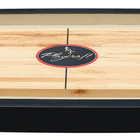 Playcraft Woodbridge 9' Shuffleboard Table in Black—perfect for classic game rooms.