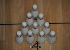 Playcraft Set of 10 Solid Wood 4-1/2" Bowling Pins