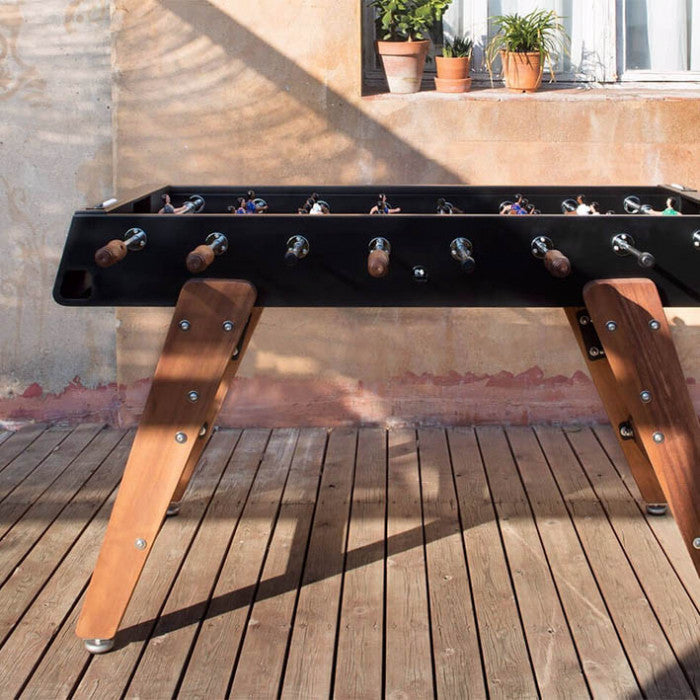 RS Barcelona Black RS#3 Wood Outdoor Foosball Table