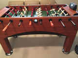 Side view of the DMI Sport Foosball Table called American Legend Advantage 56" Table Soccer, which is available at Foosball Planet