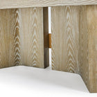 Close-up of Brunswick Billiards Sagrada 8' Slate Pool Table legs in Sandwashed finish.