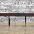 Venture Williamsburg 12' Shuffleboard Table with black metal legs, by Venture.