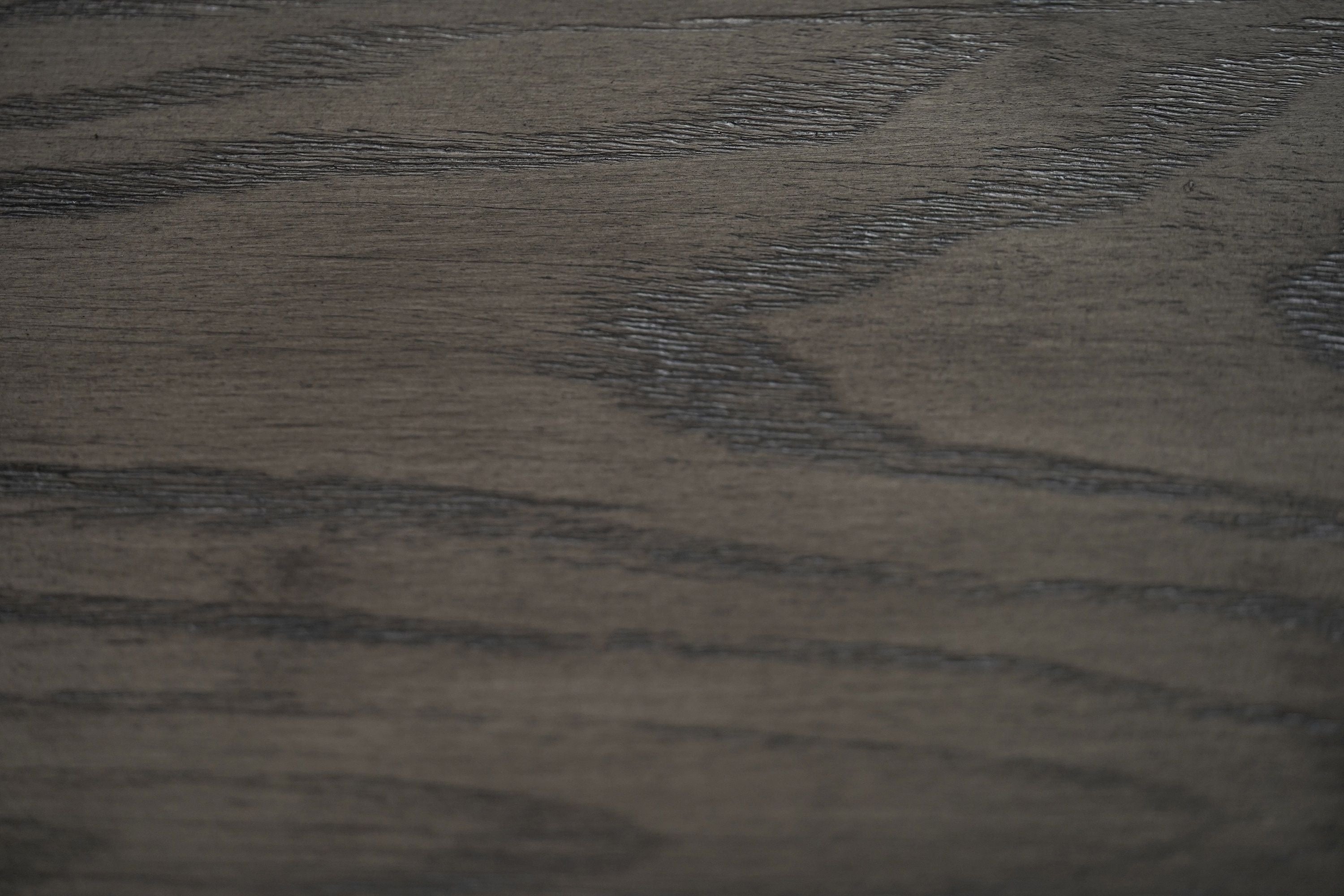 Close-up of Nixon Birdy 8' Pool Table in Grayson Grey, highlighting wood grain and dining top.