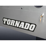 Tornado T-3000 Silver (Coin) foosball table by Tornado with split-cabinet and key lock.
